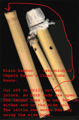 simple bamboo kazoos